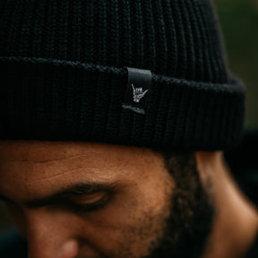 Fisherman Beanie "Black" - Stoked&Woke Clothing