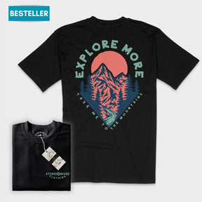 Organic "Explore More" Tee - Stoked&Woke Clothing