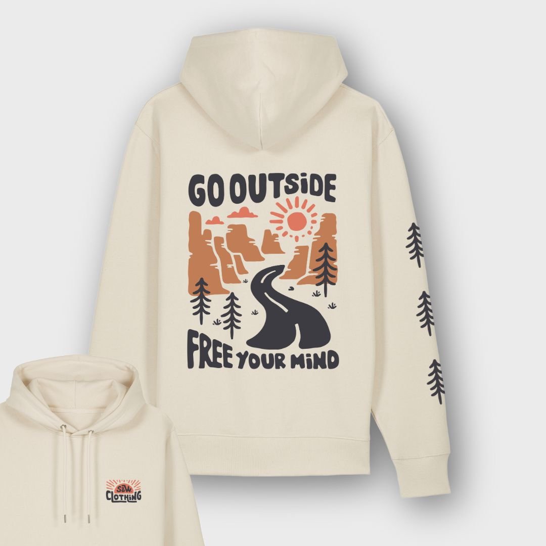 Organic "Free Your Mind" Hoodie - Stoked&Woke Clothing