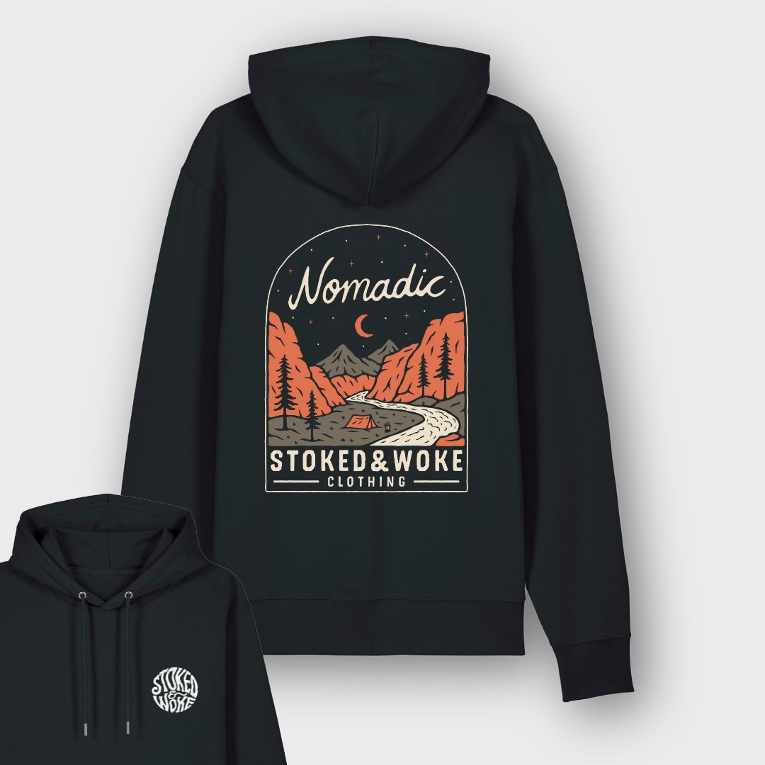 Organic "Nomadic" Hoodie - Stoked&Woke Clothing