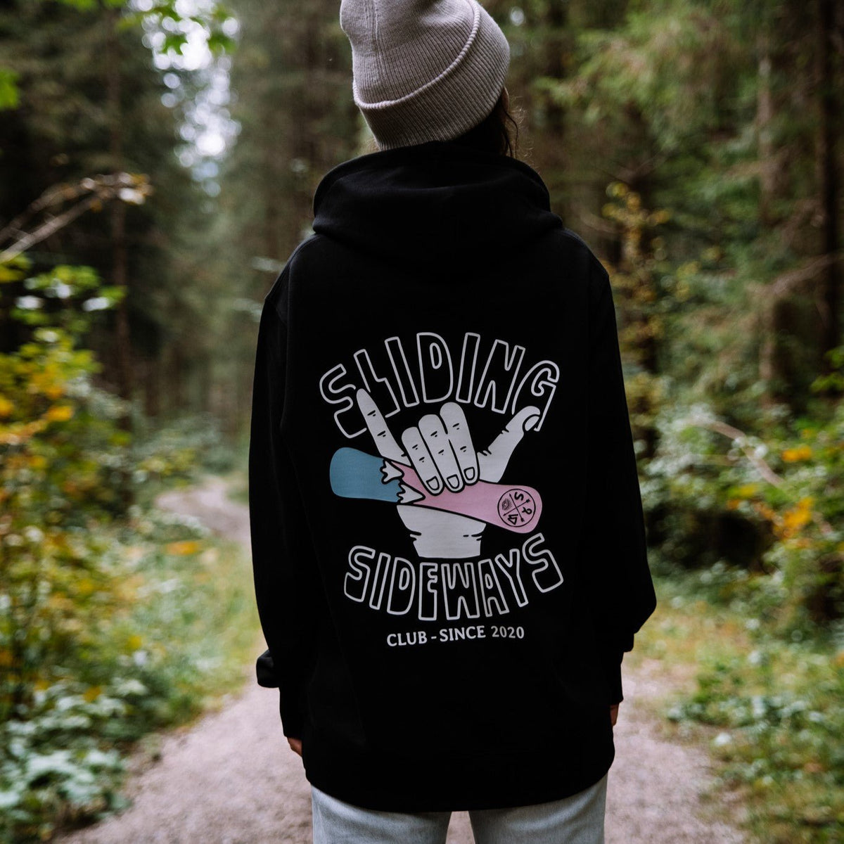 Organic "Sliding Sideways" Hoodie - Stoked&Woke Clothing