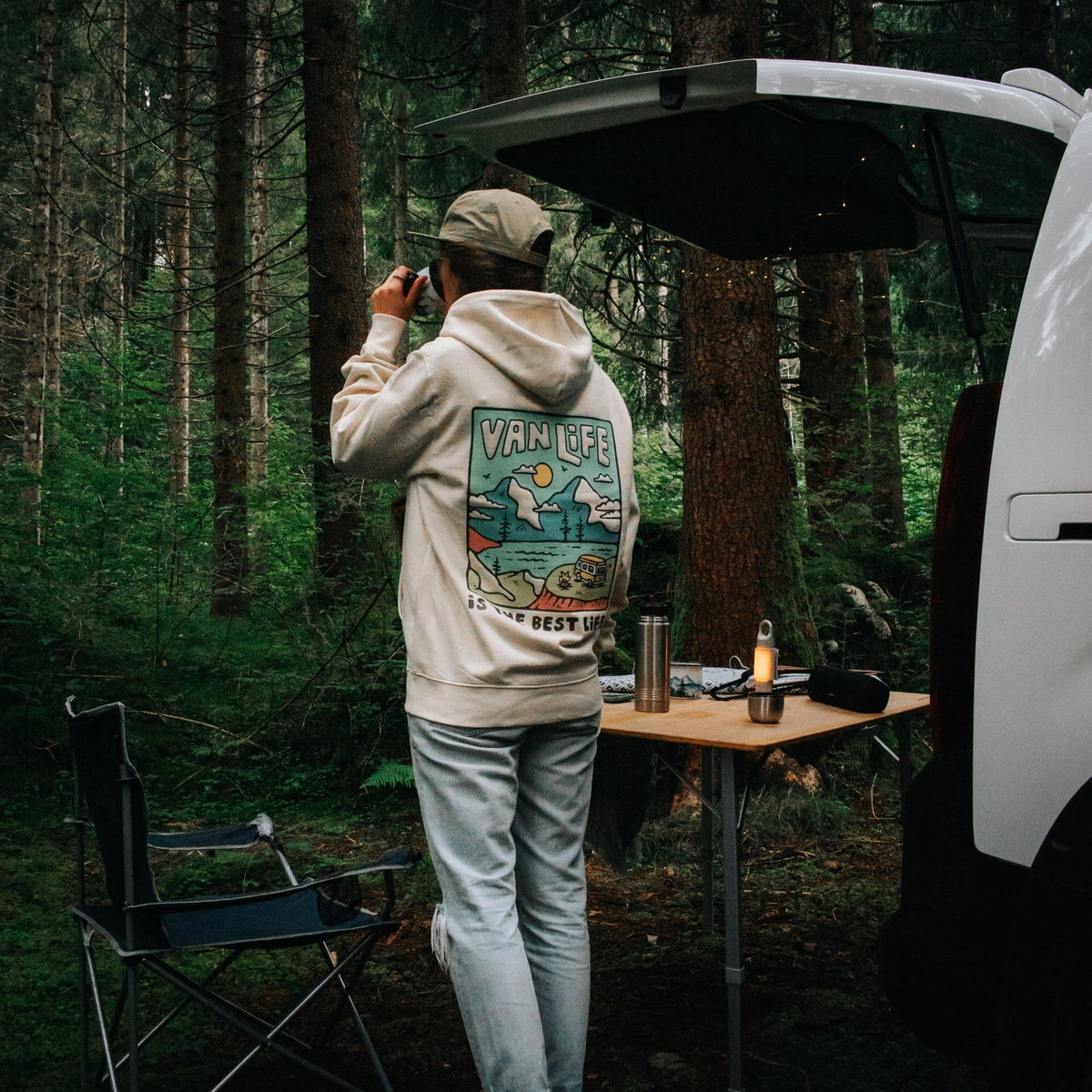 Organic "Van Life" Hoodie - Stoked&Woke Clothing