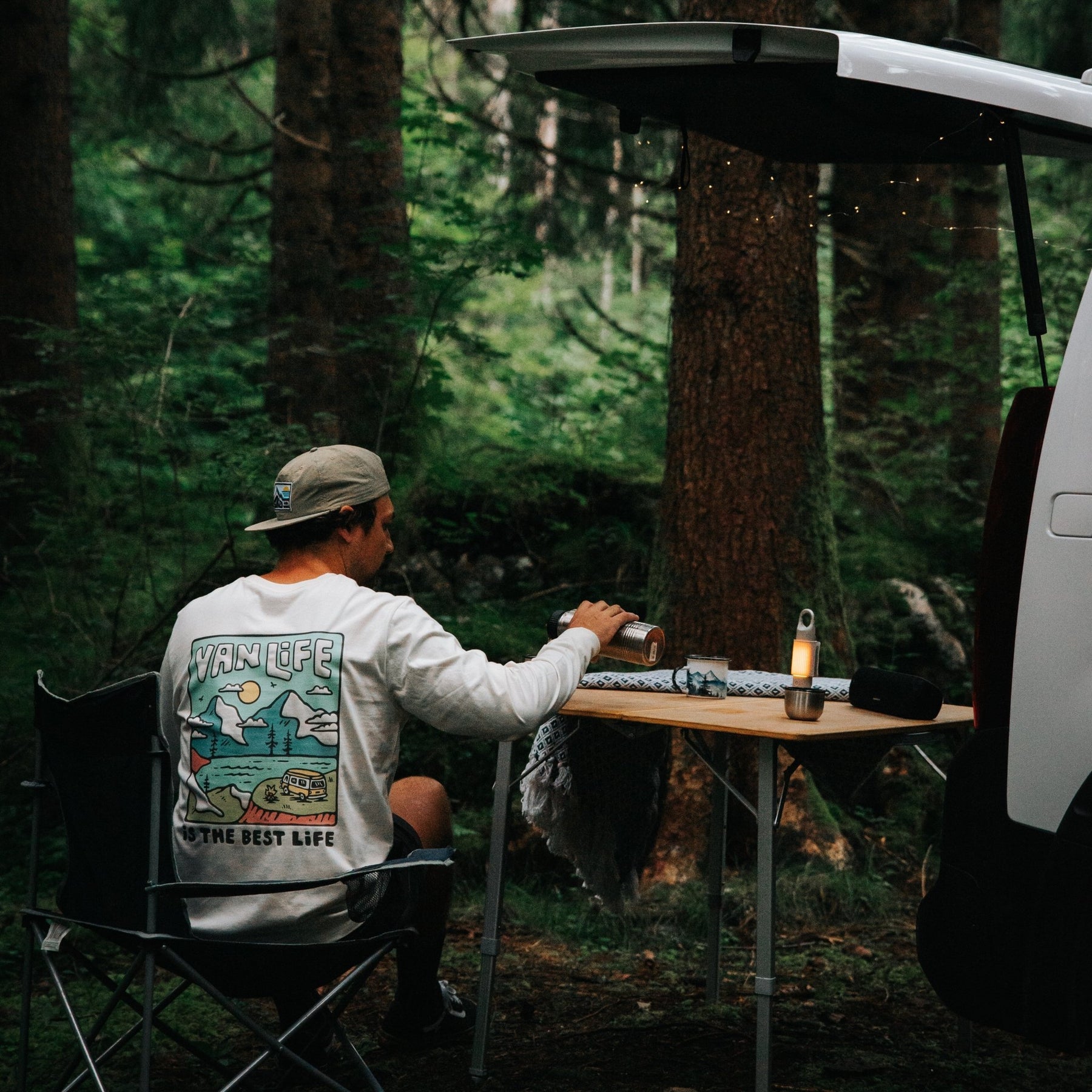 Organic "Van Life" Long Sleeve Tee - Stoked&Woke Clothing