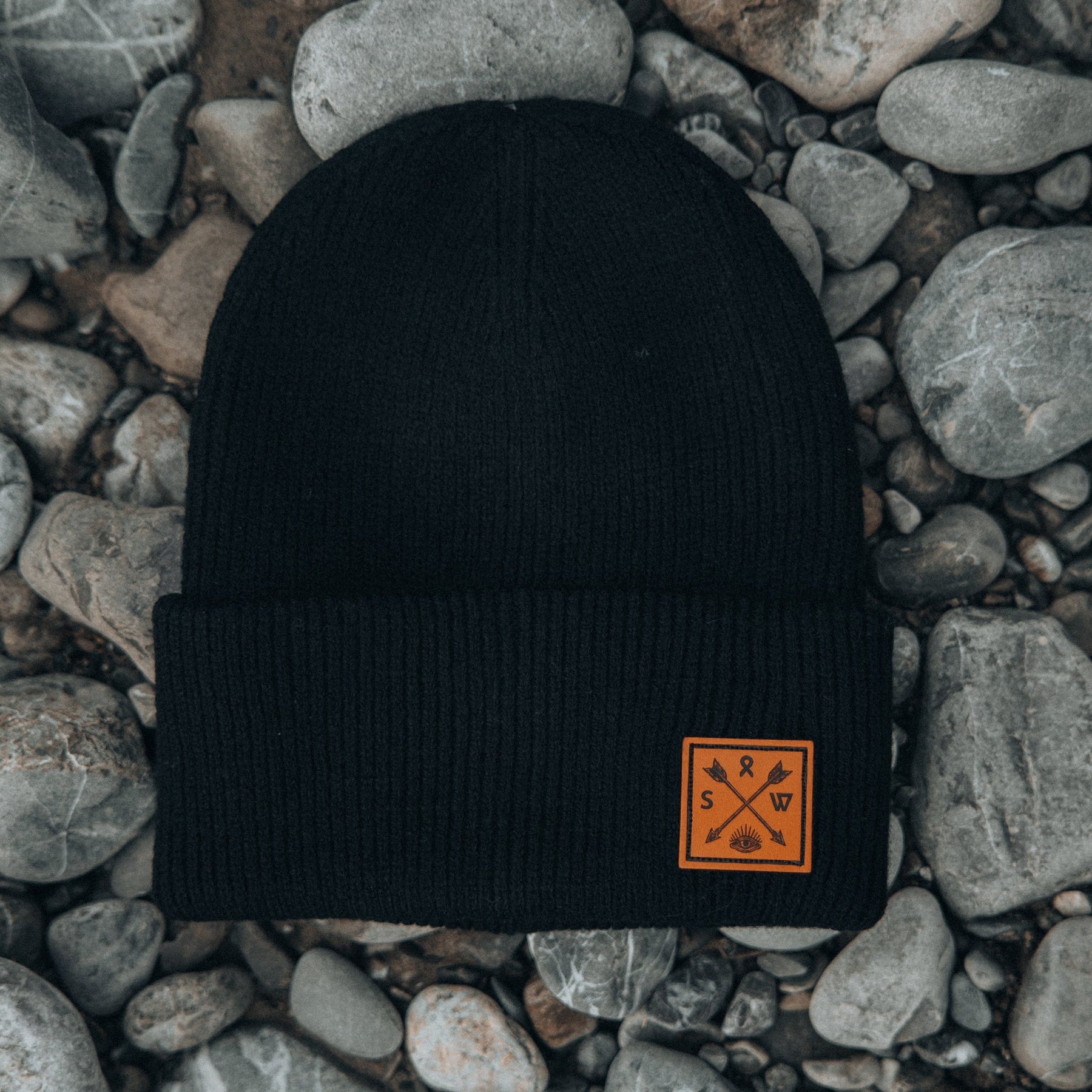 Recycled Cuffy Beanie - Black - Stoked&Woke Clothing