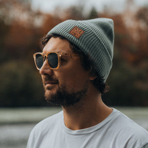 Recycled Cuffy Beanie - Pastel Green - Stoked&Woke Clothing