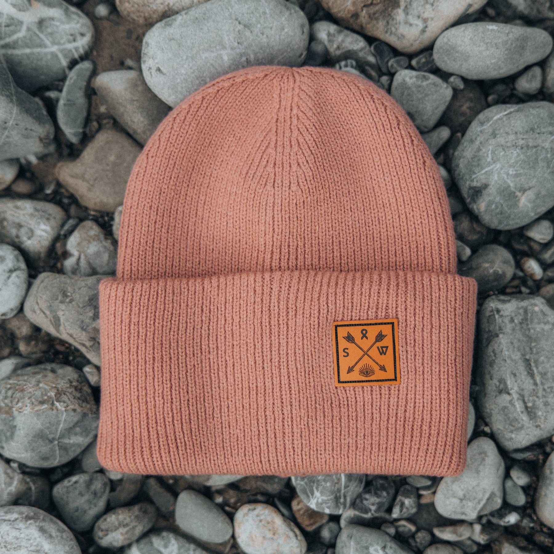 Recycled Cuffy Beanie - Pastel Pink - Stoked&Woke Clothing