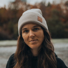 Recycled Cuffy Beanie - Stone - Stoked&Woke Clothing