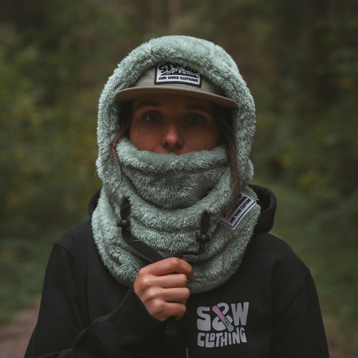 Shred Hood - Pastel Green - Stoked&Woke Clothing