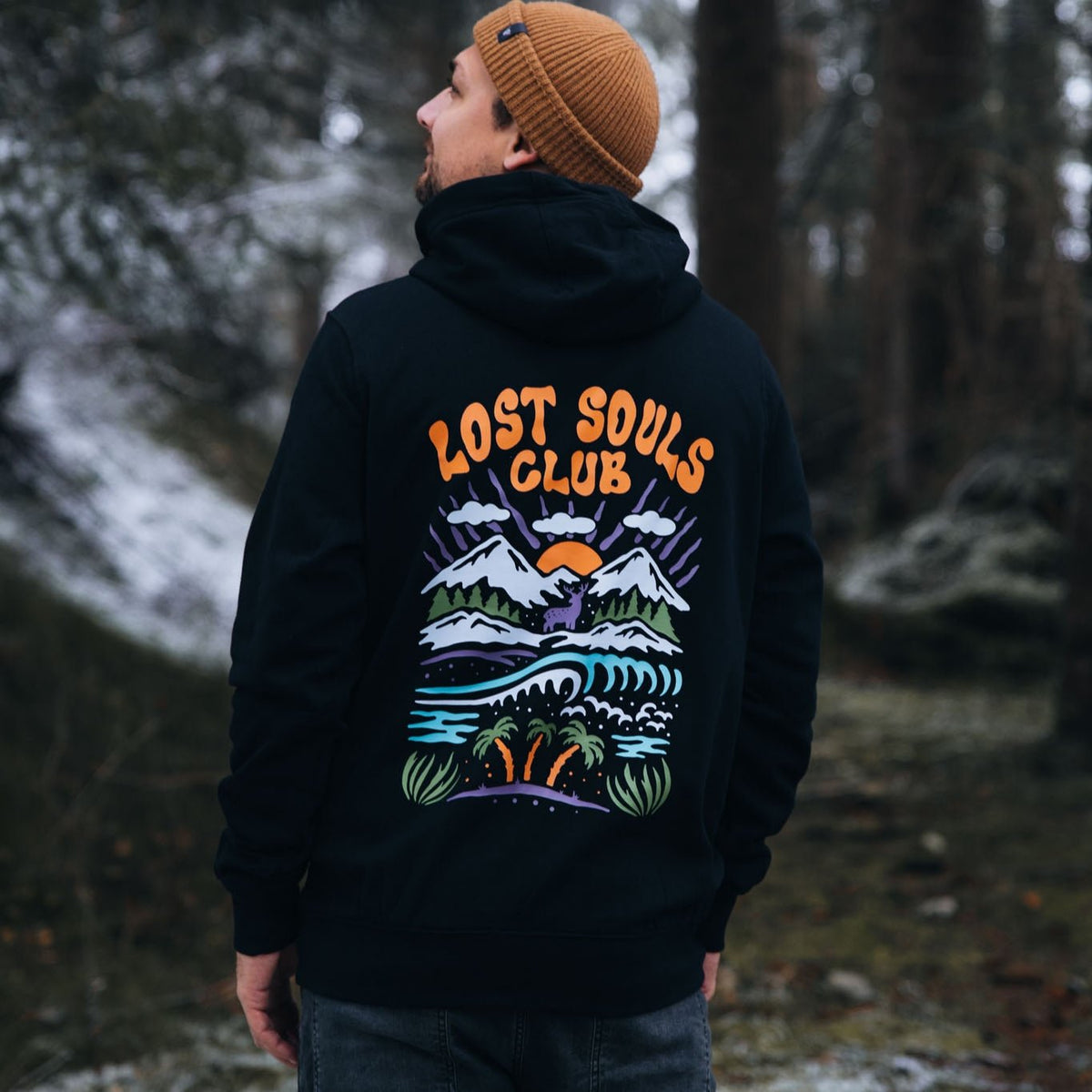 Organic "Lost Souls Club" Hoodie - Stoked&Woke Clothing